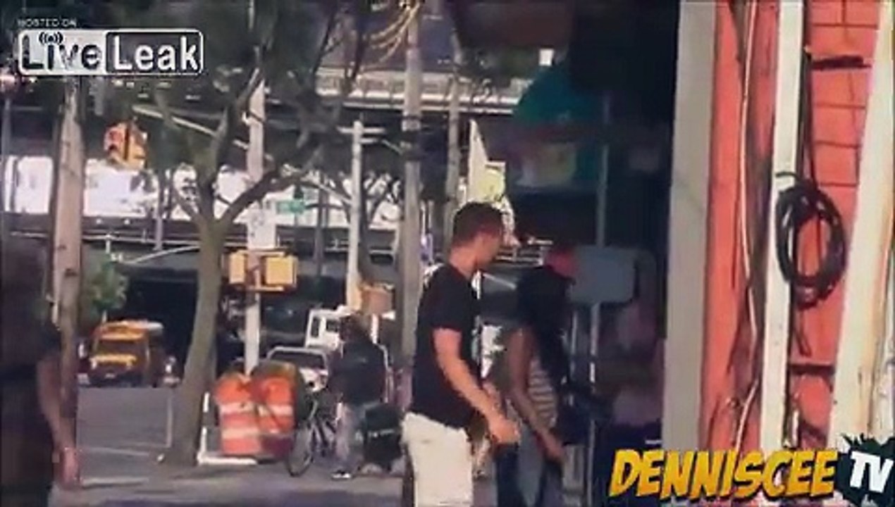 White Guy Gets Severely Beaten For Making Racist Joke In Black Neighborhood