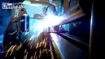 MIG welding a steel driveshaft