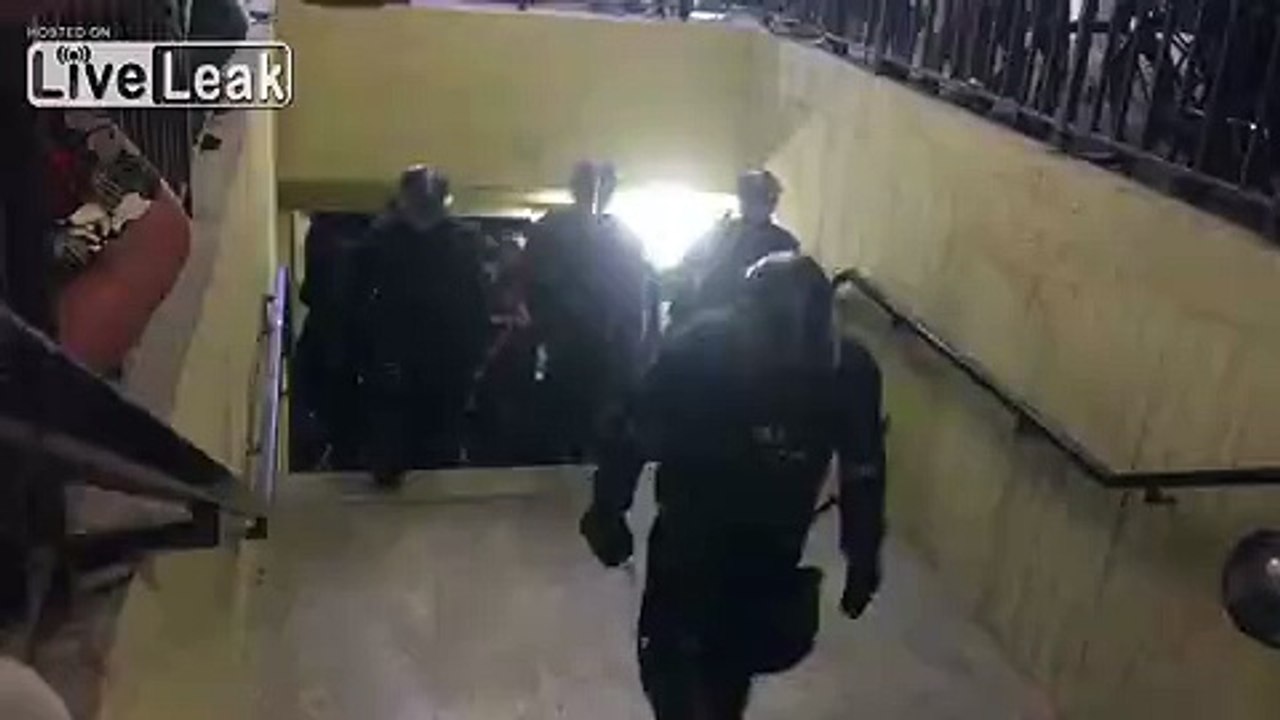 More footage from Bicske, Hungary. the "refugees" seem pissed at the police :)