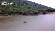 Boating on Kambalakonda pond