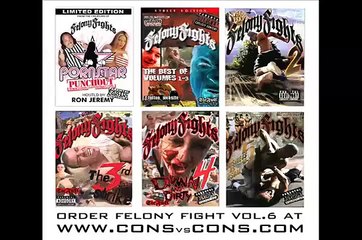 Felony Fights- scary skinhead chews on some scrubs face