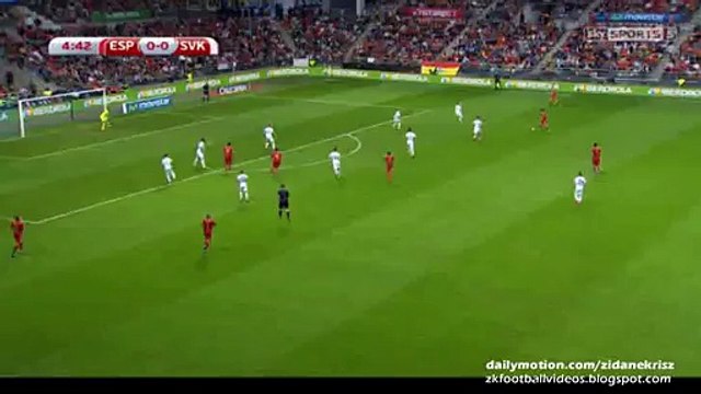 Jordi Alba 1:0 | Spain v. Slovakia - European Qualifiers 05.09.2015 HD