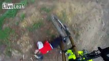 Kid vs Downhill Mountain Biker