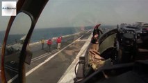 U.S. Navy F/A-18F Deployed Against ISIL - Catapult Launch & In Flight Cockpit View