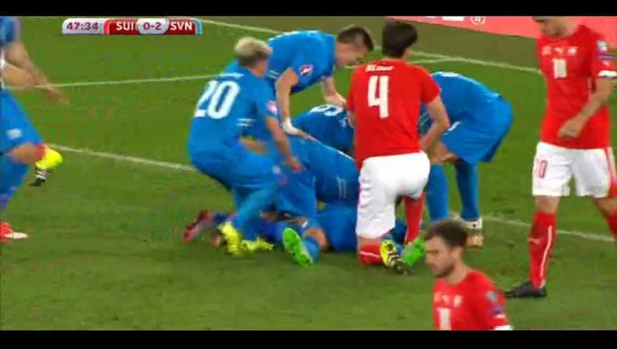 Cesar Goal - Switzerland 0-2 Slovenia - 04-09-2015