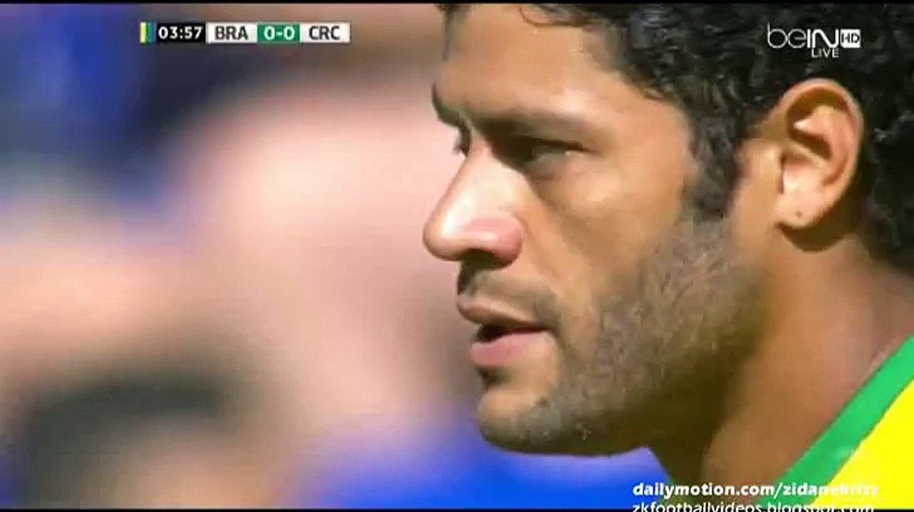 Hulk Fantastic Powerfull Free-Kick vs Costa Rica _ Brazil v. Costa Rica 05.09.2015 HD