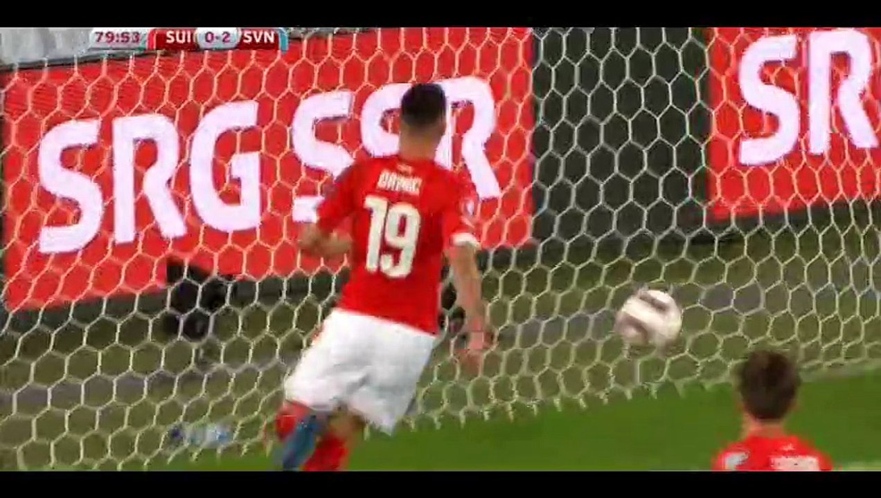 Goal Drmic - Switzerland 1-2 Slovenia - 04-09-2015