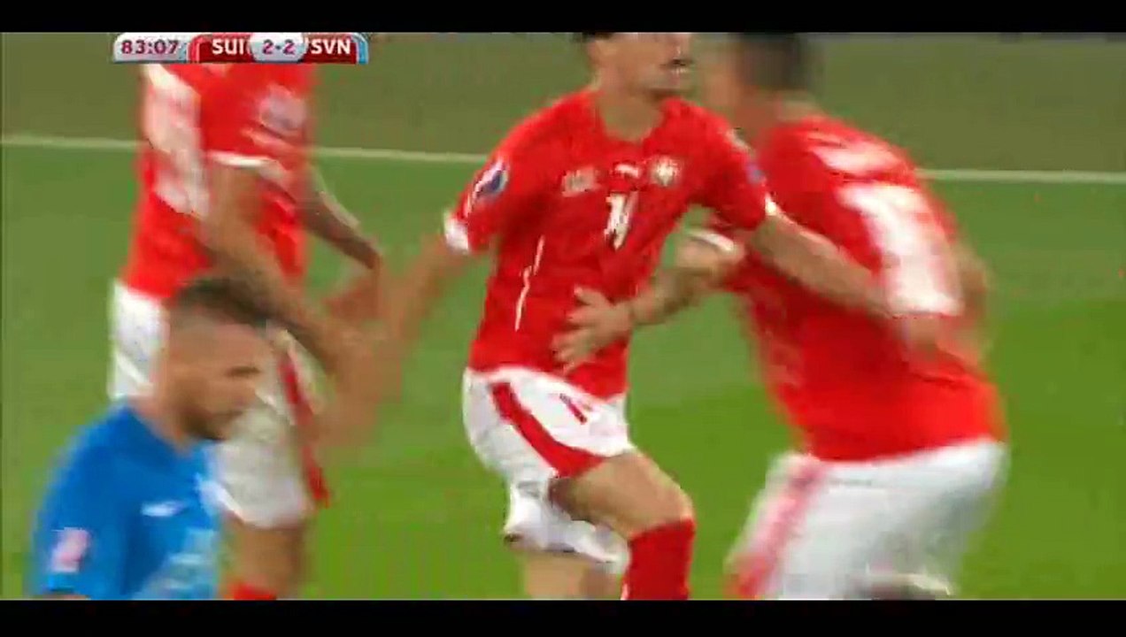 Goal Stocker - Switzerland 2-2 Slovenia - 04-09-2015