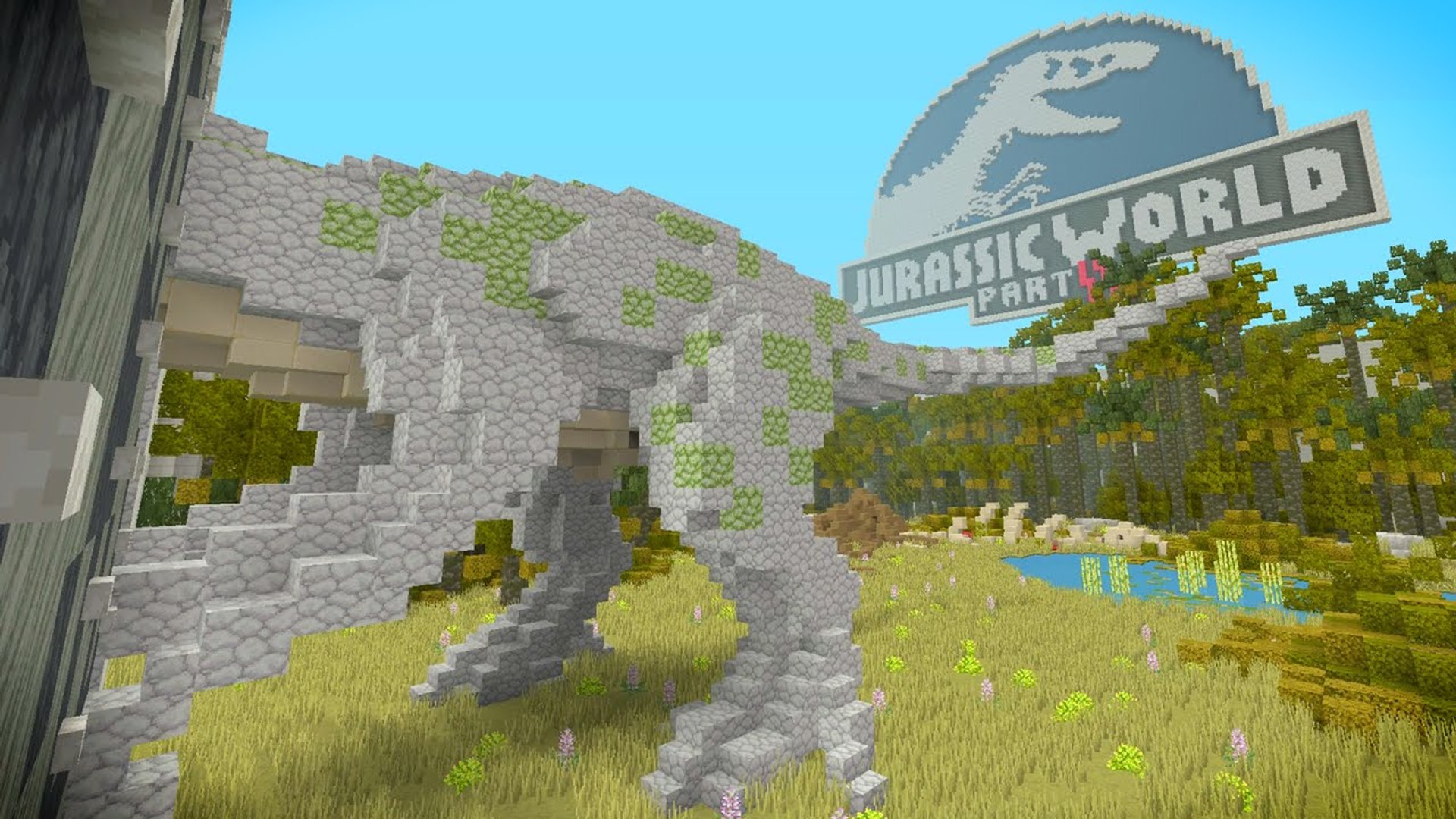 Minecraft XBOX Hide And Seek Jurassic World Part 2