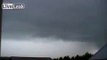 Lightning strikes a man recording a thunderstorm in Finland