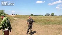Ukrainian BM-21 Grad MLRS Salvo