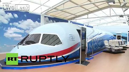 England: Russian 'Airliner of the 21st Century' debuts in Hampshire