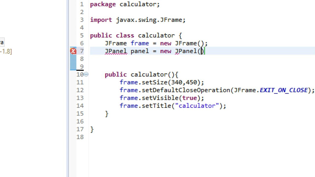 how to create a calculator in eclips java part....2