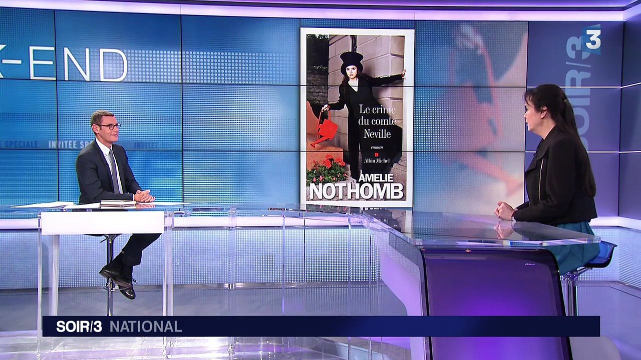 "Le crime du comte Neville", le nouveau roman d'Amélie Nothomb