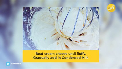 Yummy Cherry Cheese Cake pie in five steps