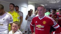 Swansea mascot hilarious reaction when Man United captain Wayne Rooney joins him