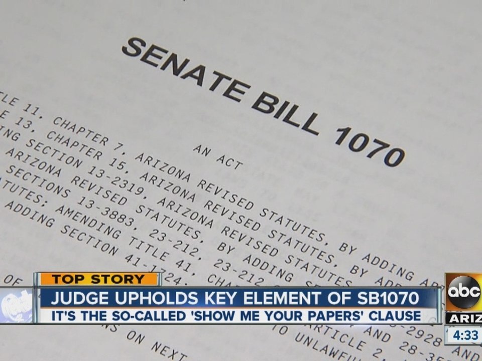 Judge uphold key element of SB 1070