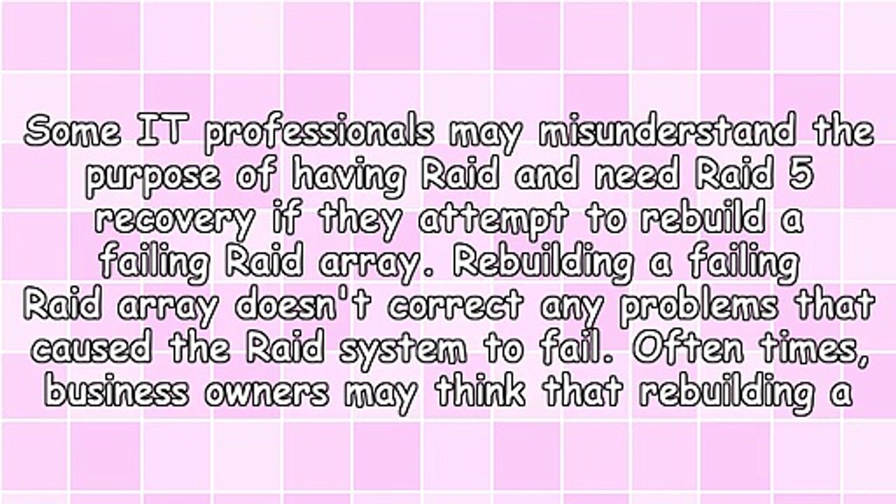 Why Rebuilding a Raid Array Won't Repair Anything Using Raid 5