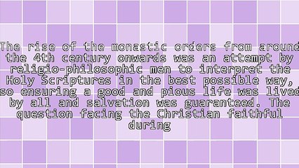 Monastic Orders of the Middle Ages