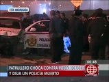 Santa Anita: Policía murió tras chocar patrullero contra poste de luz [Video]