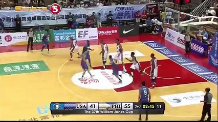 Moala Tautuaa's one handed monster dunk vs. USA-Select JONES CUP 2015