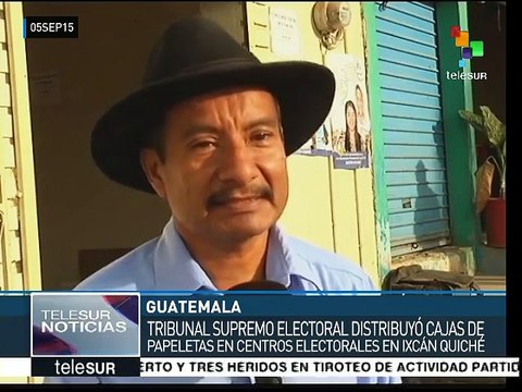 Guatemala: Distribuyen papeletas electorales en Ixcán Quiché