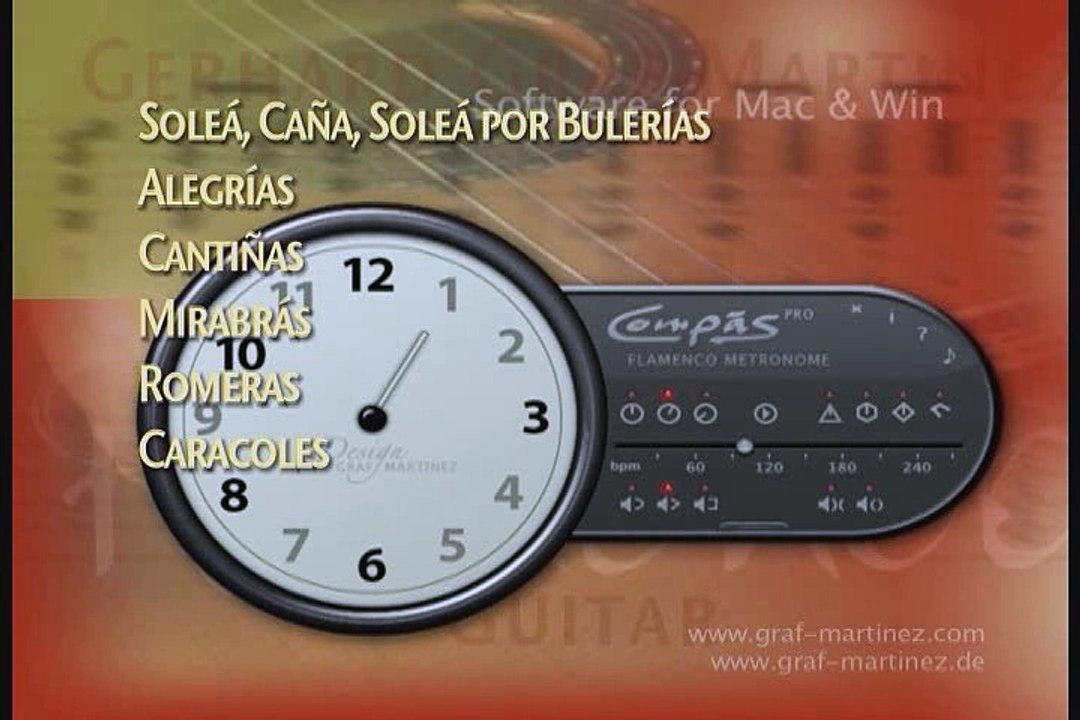 Compas - Flamenco Clock - www.flamencolessons.eu