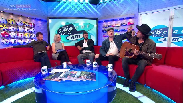 The Libertines on Soccer AM Pete Doherty performs a song for Charlie Austin