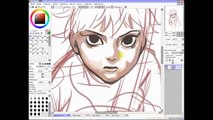 Gintama Young Gintoki Sakata Speedpainting on SAI