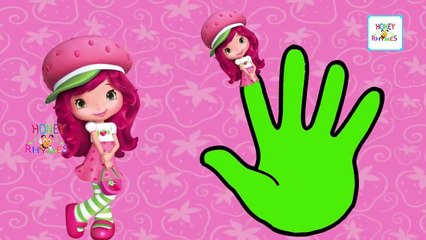 STRAWBERRY SHORTCAKE Finger Family Cartoon Animation Nursery Rhymes For Children Babies