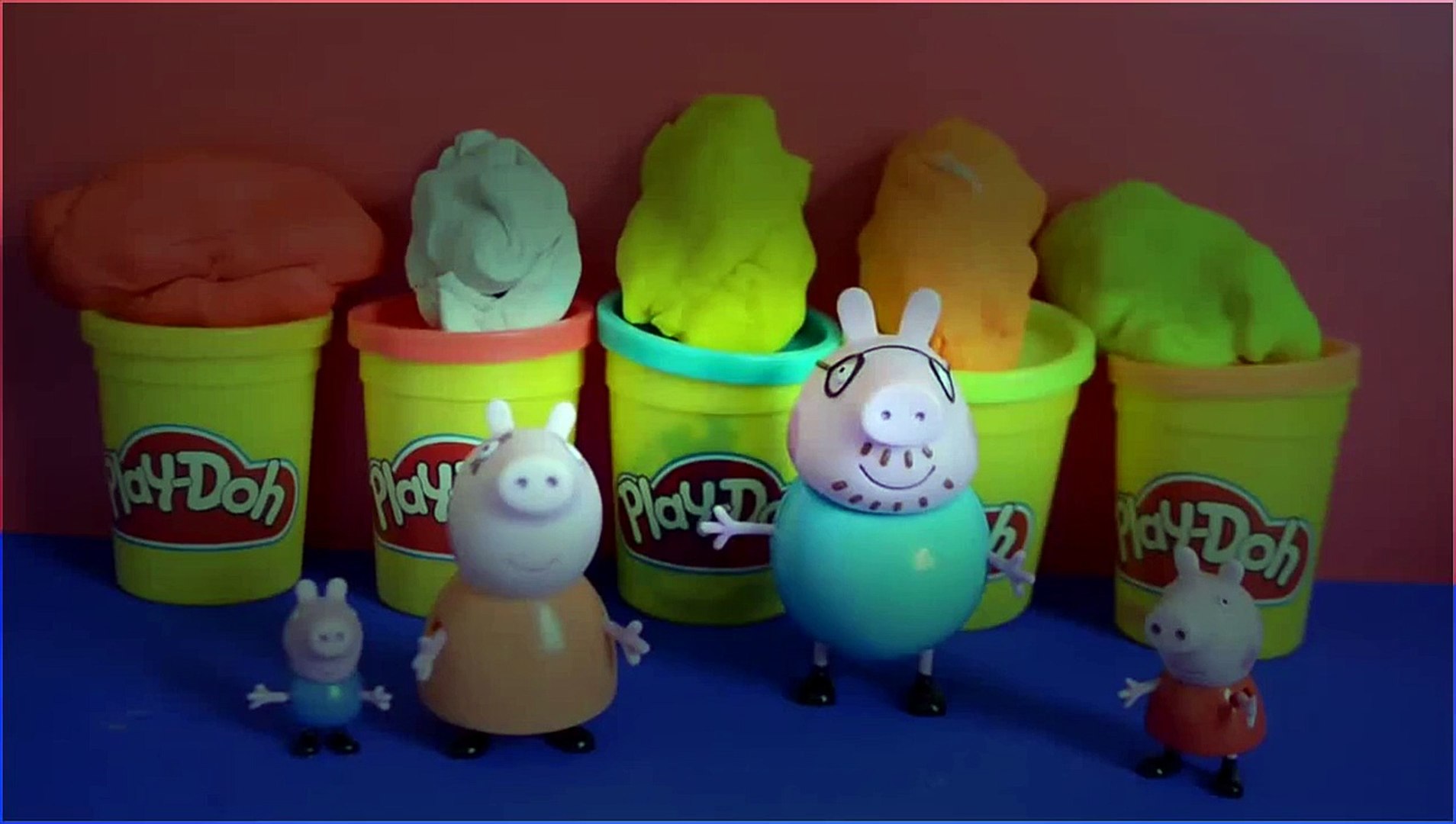 ⁣Peppa Pig Play-Doh Jackets peppa pig daddy pig mammy pig gorge pig PLay dough