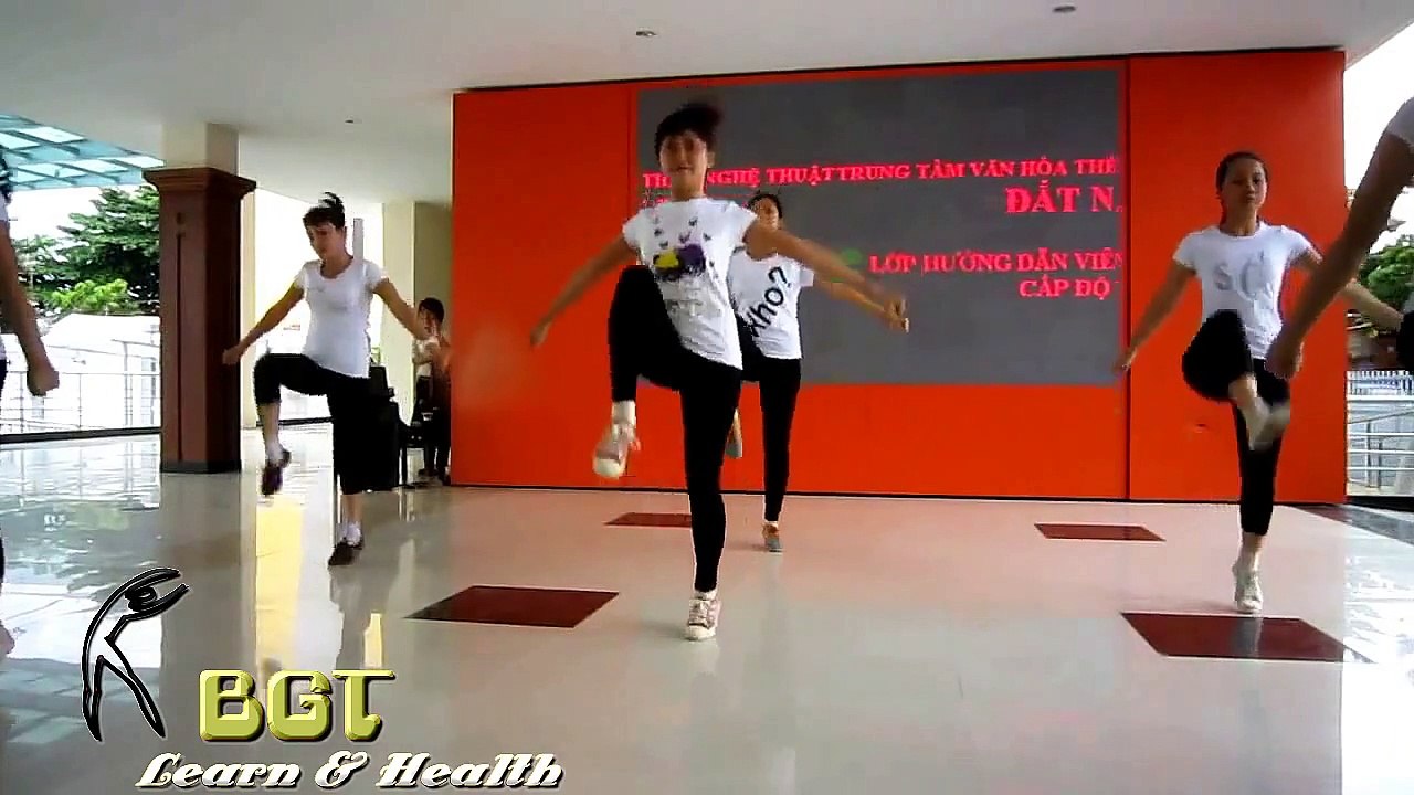 Aerobic dance exercise - Full HD P1 - Workout for weight loss - Video HD