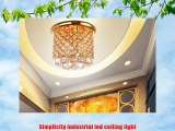 Modern Gold Crystal Chandelier Ceiling Flush mount Pendant Ceiling Lights