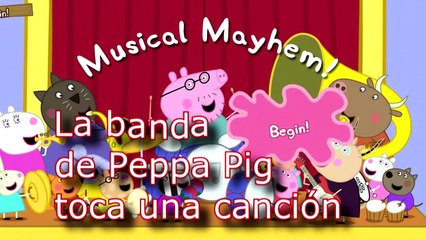 Peppa pig la banda toca una canción