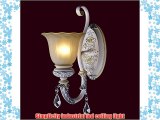 Vintage White Indoor Crystal Wall Fixtures Bedroom BedSide Lamp Sconce Lights