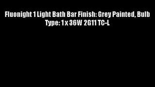 Fluonight 1 Light Bath Bar Finish: Grey Painted Bulb Type: 1 x 36W 2G11 TC-L