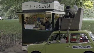 Mr Bean stops for an ice cream