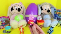 Mickey Mouse Kinder Surprise Eggs Giant Easter Eggs Barbie Peppa Pig Play Doh Cars