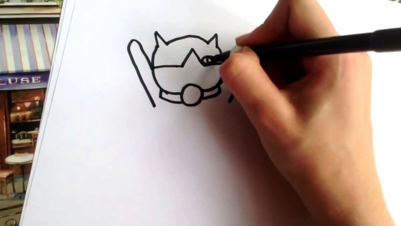 How To Draw Cartoon Tuxedo Cats