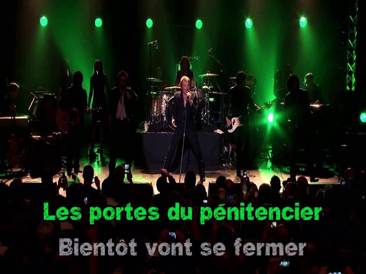 Karaoké Johnny Hallyday - Le pénitencier (version live 2009) - Vidéo  Dailymotion