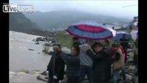 Dramatic Rescue For Driver In China Floods