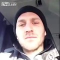 This guy doesn't particularly like driving in England.  (loud cussing)