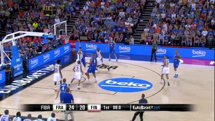 Basket - Euro : L'équipe de France bousculée mais victorieuse contre la Finlande (97-87 a.p.)