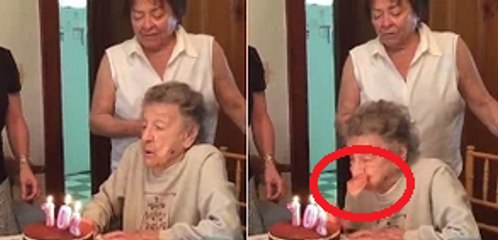 Grandma Blows Out More Than Her Birthday Candles