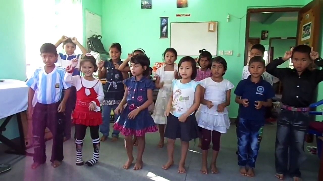 Refuge Children Home Nepal Action Song First