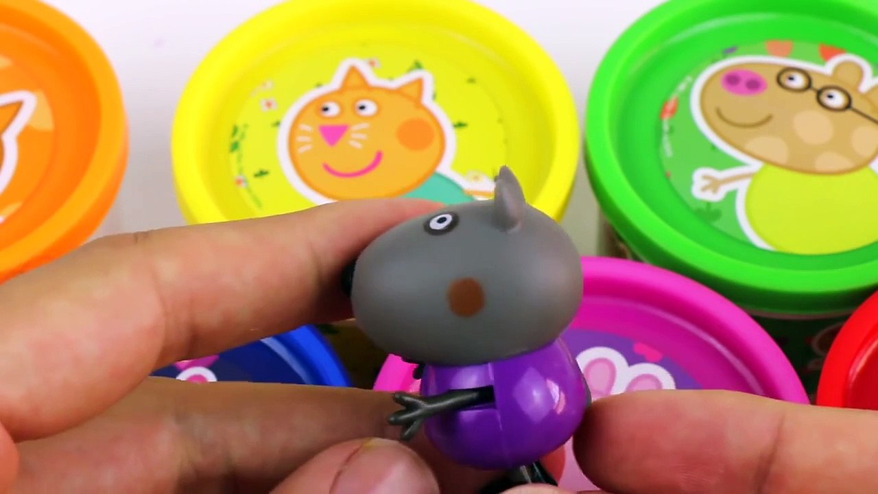 Peppa Pig Play Doh Cans Surprise Eggs en español 2015 capitulos completos