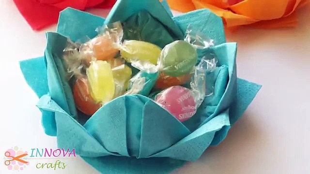 CANDY BOWL with paper napkins - Innova Crafts