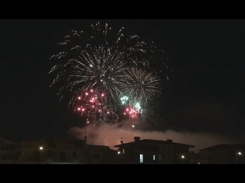 Gricignano (CE) - Festa Sant'Andrea, lo spettacolo piromusicale (04.09.15)