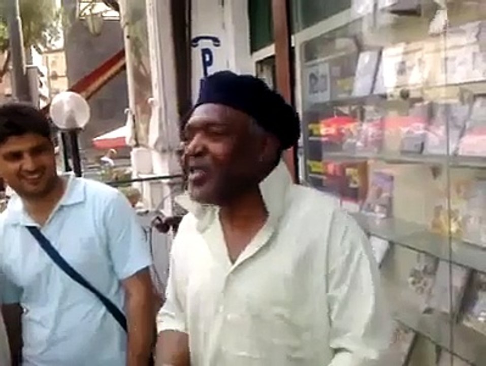 Very funny. Nigro singing pashto song