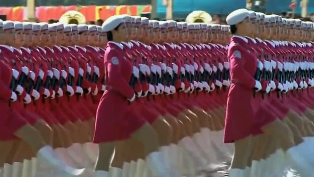 Parata militare cinese femminile 60mo anniversario